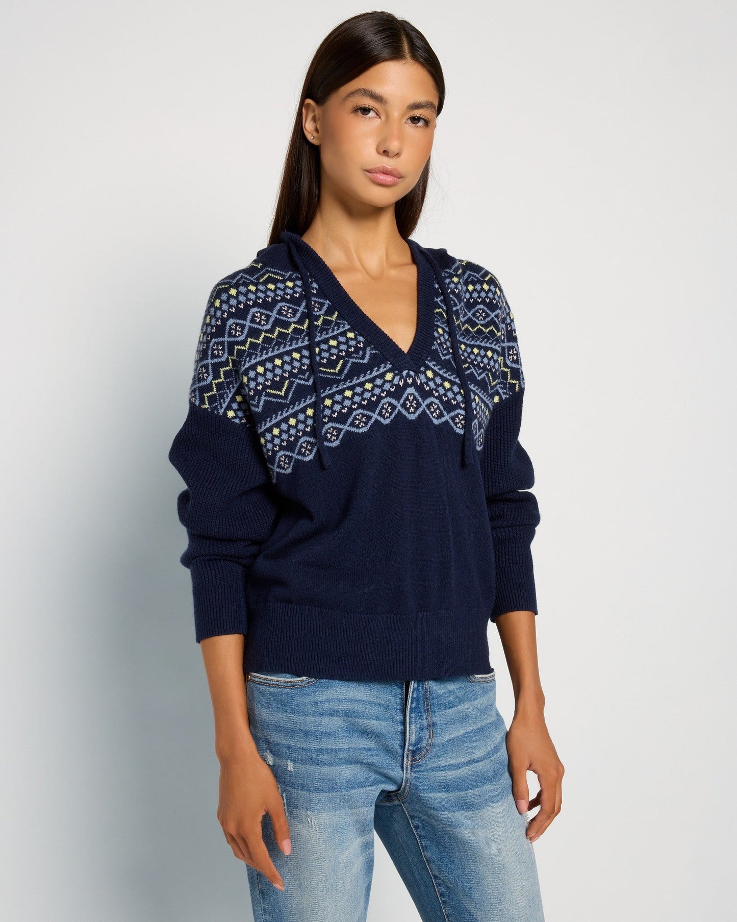 Georgia Half Zip Hooded Sweater