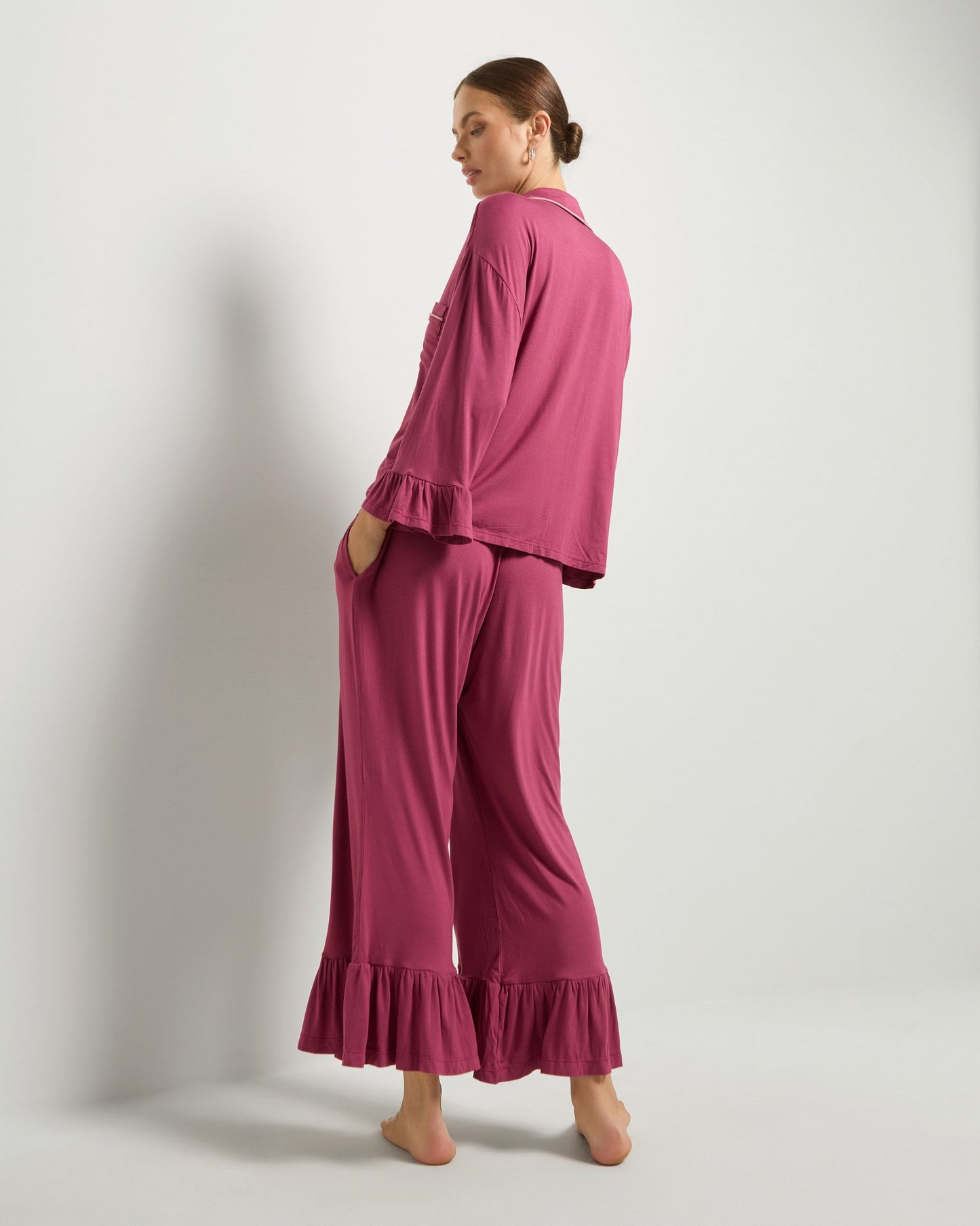 Slumber Party Ruffle Pajama Set
