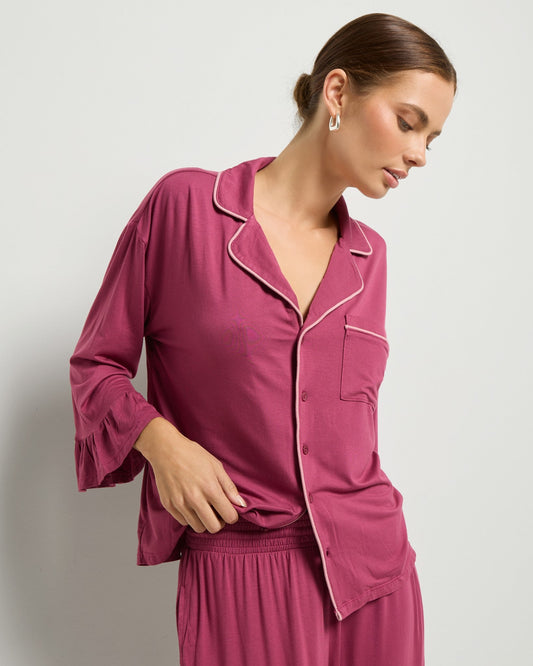 Slumber Party Ruffle Pajama Set