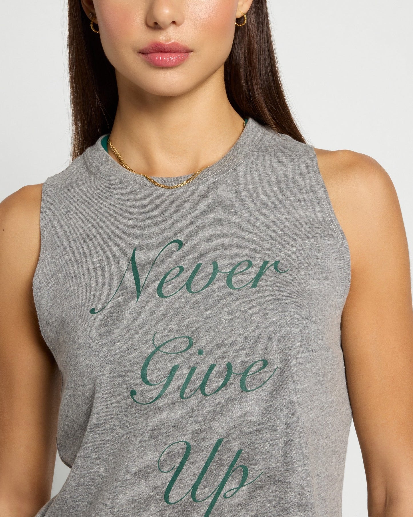 Grace Muscle Tank Never Give Up