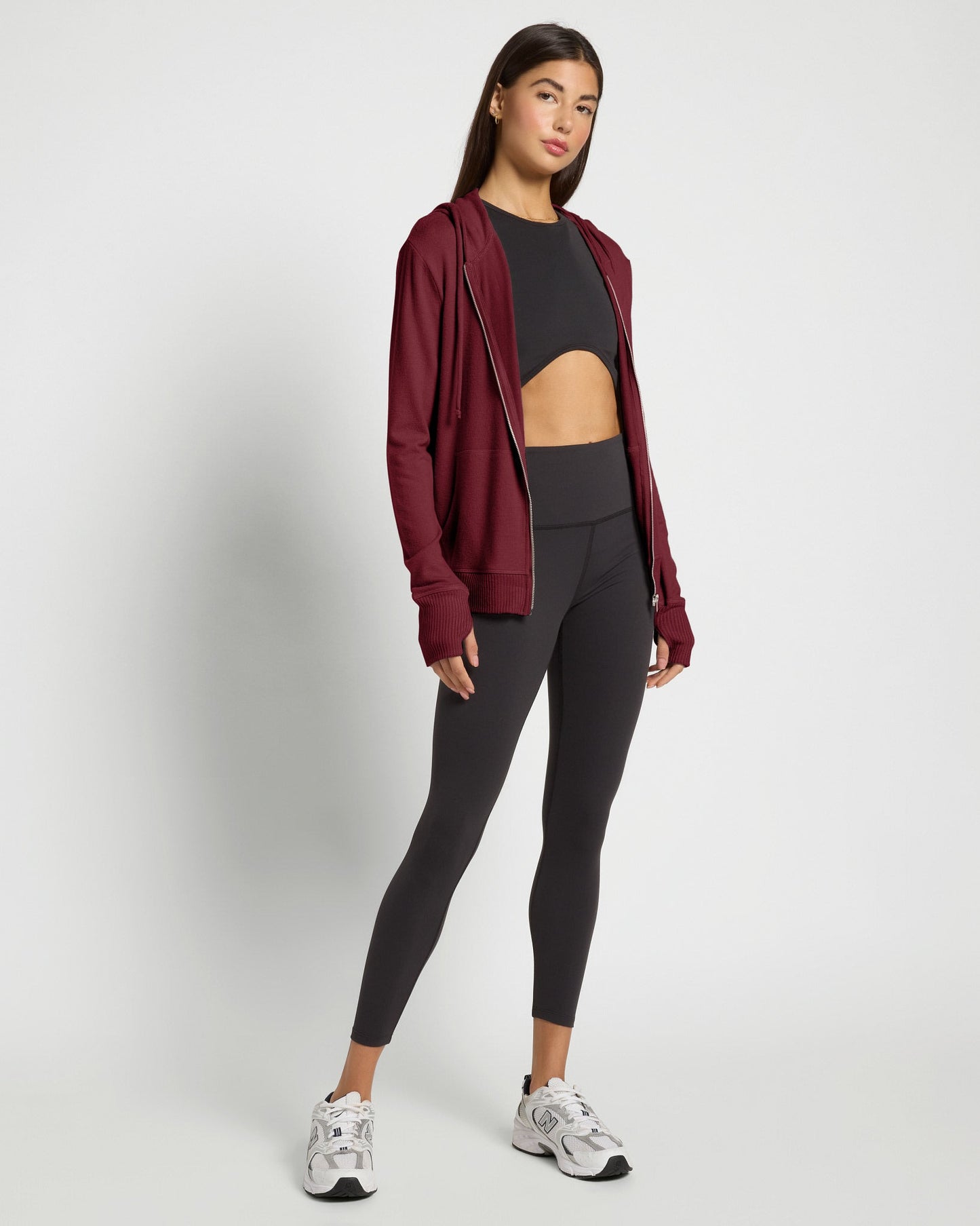 Hacci Zip Front Pocket Hoodie