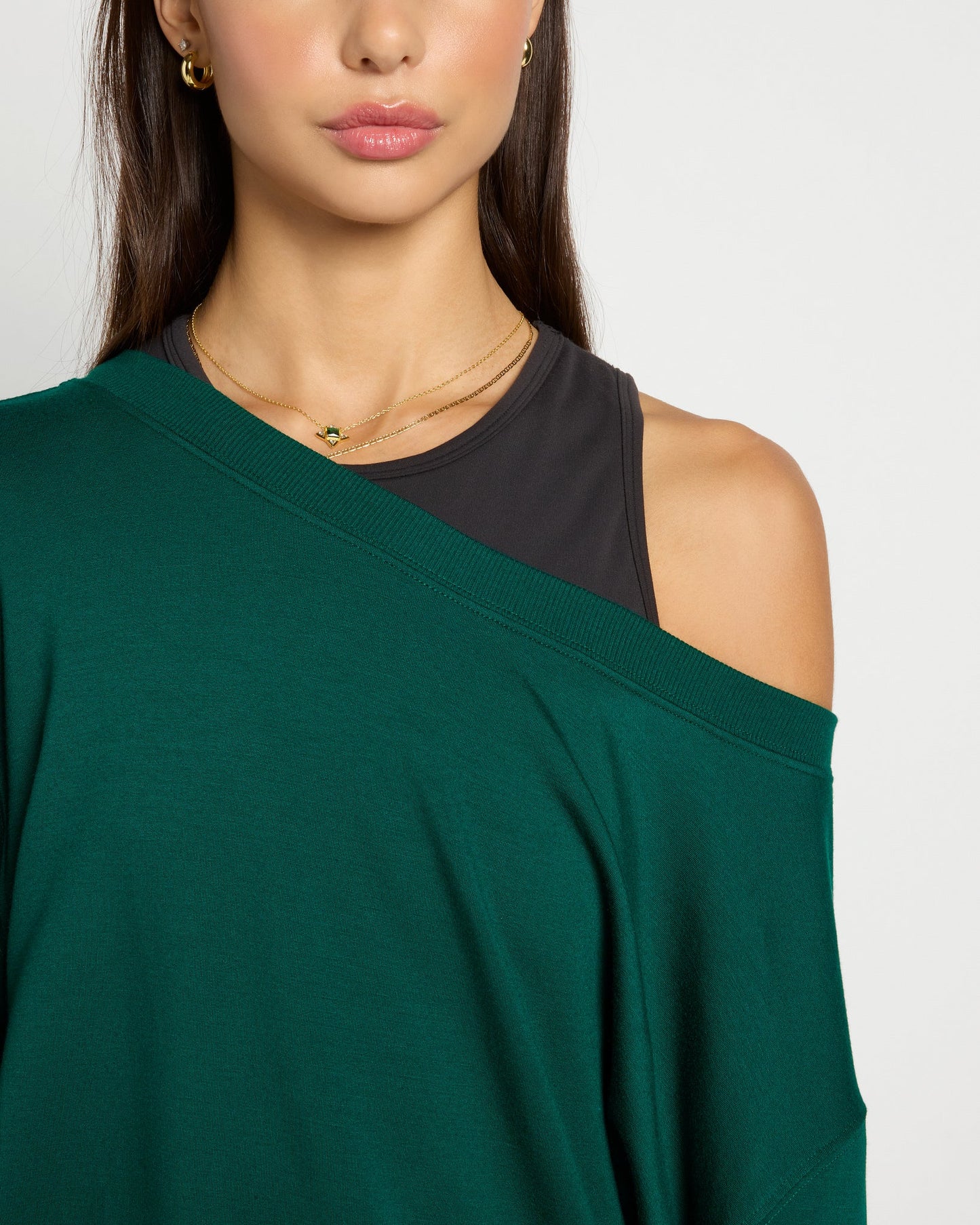 Flex Fleece One Shoulder Pullover
