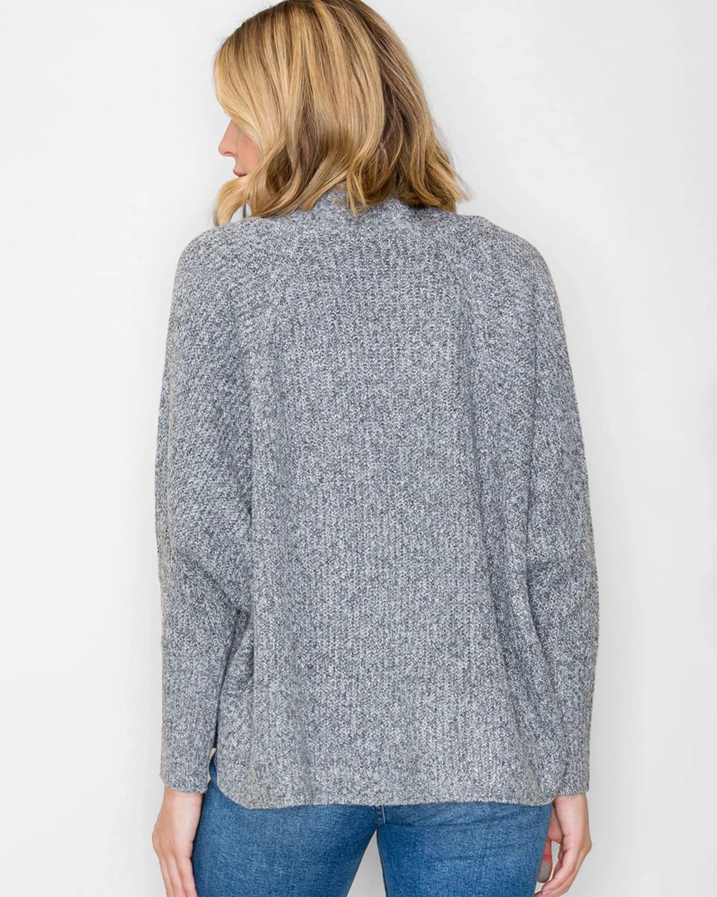 Cropped Dolman Sleeve Cardigan