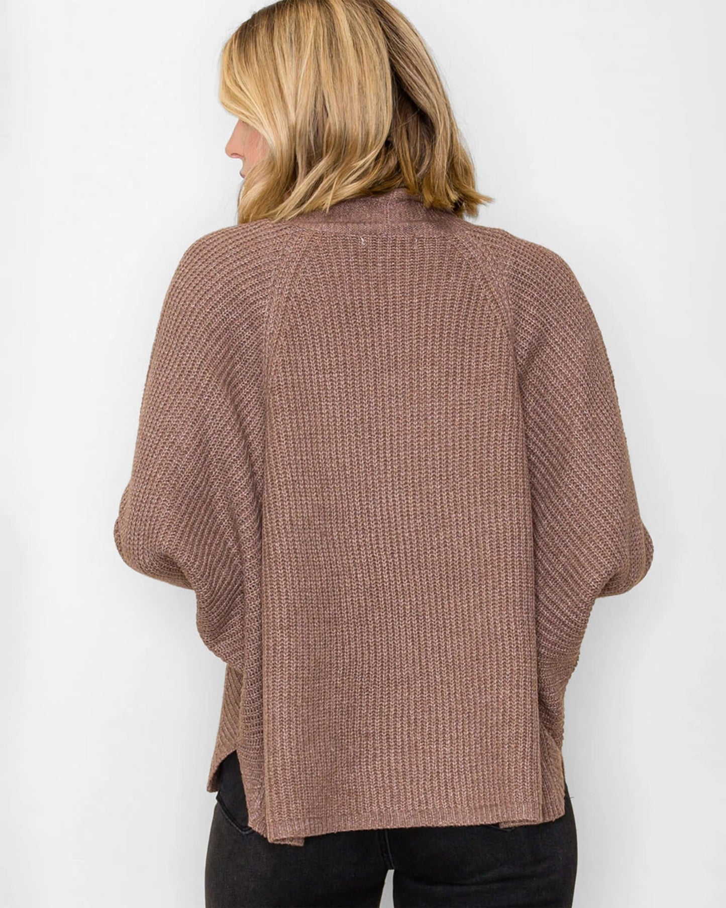 Cropped Dolman Sleeve Cardigan