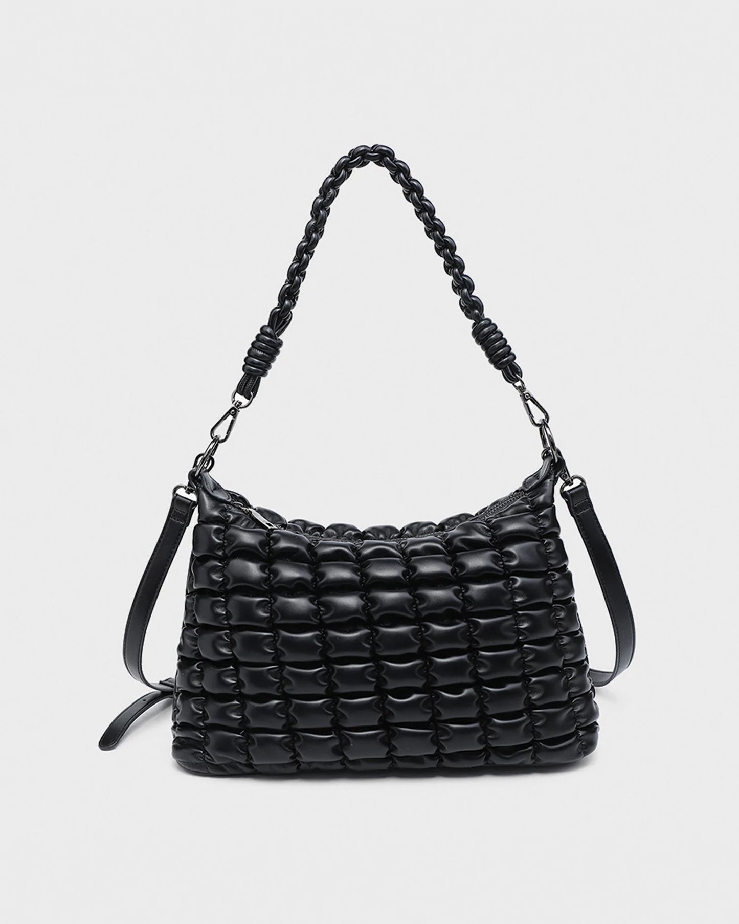 Jacqueline Quilted Satchel/Shoulder Bag