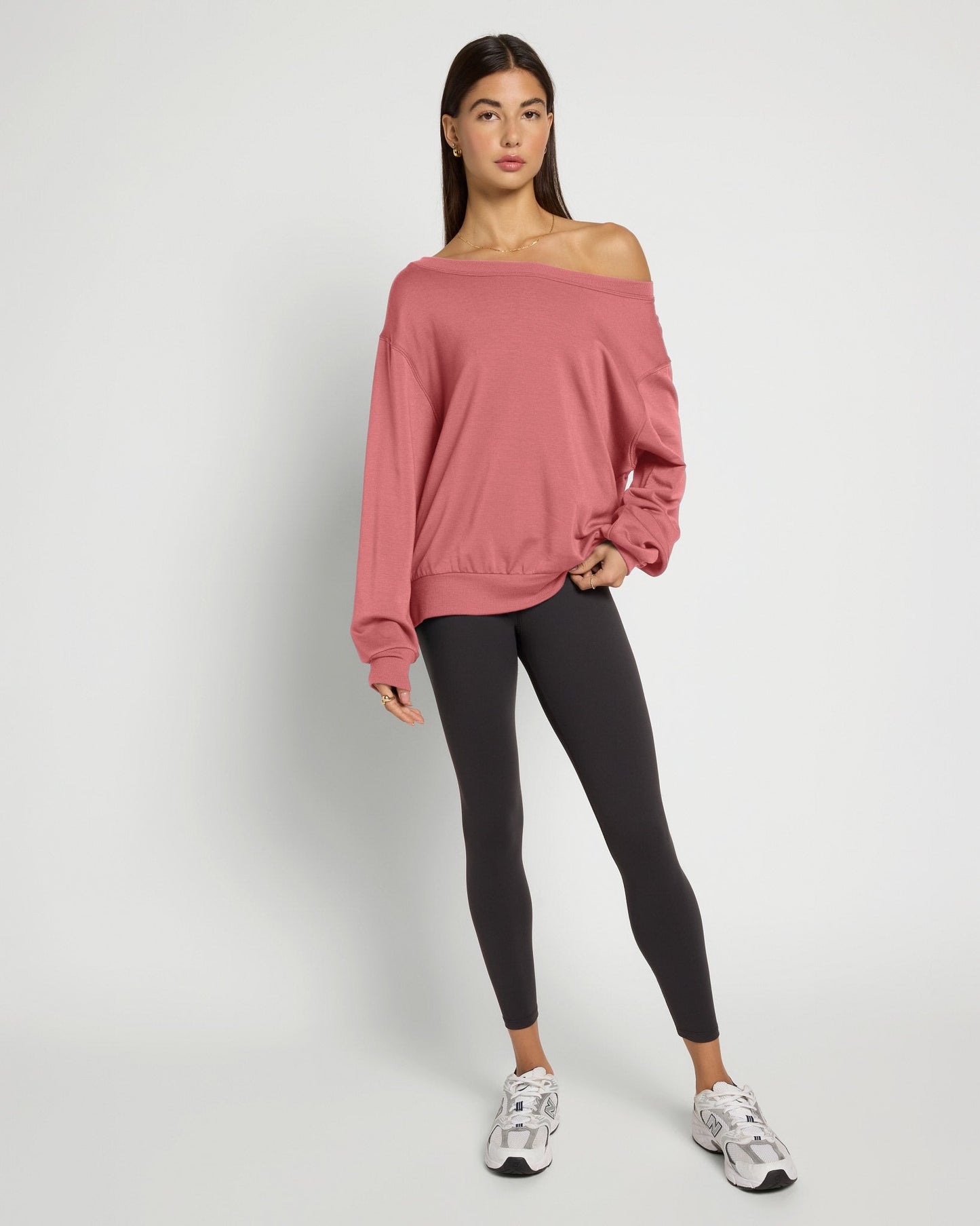 Flex Fleece One Shoulder Pullover