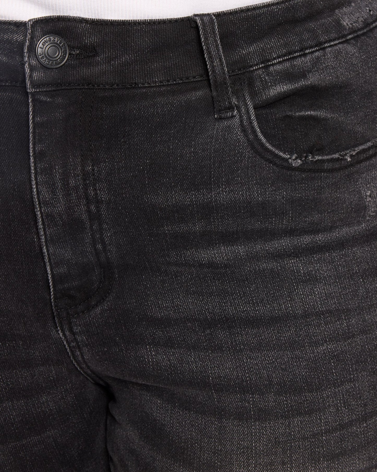 Plus Size Raw Hem Skinny