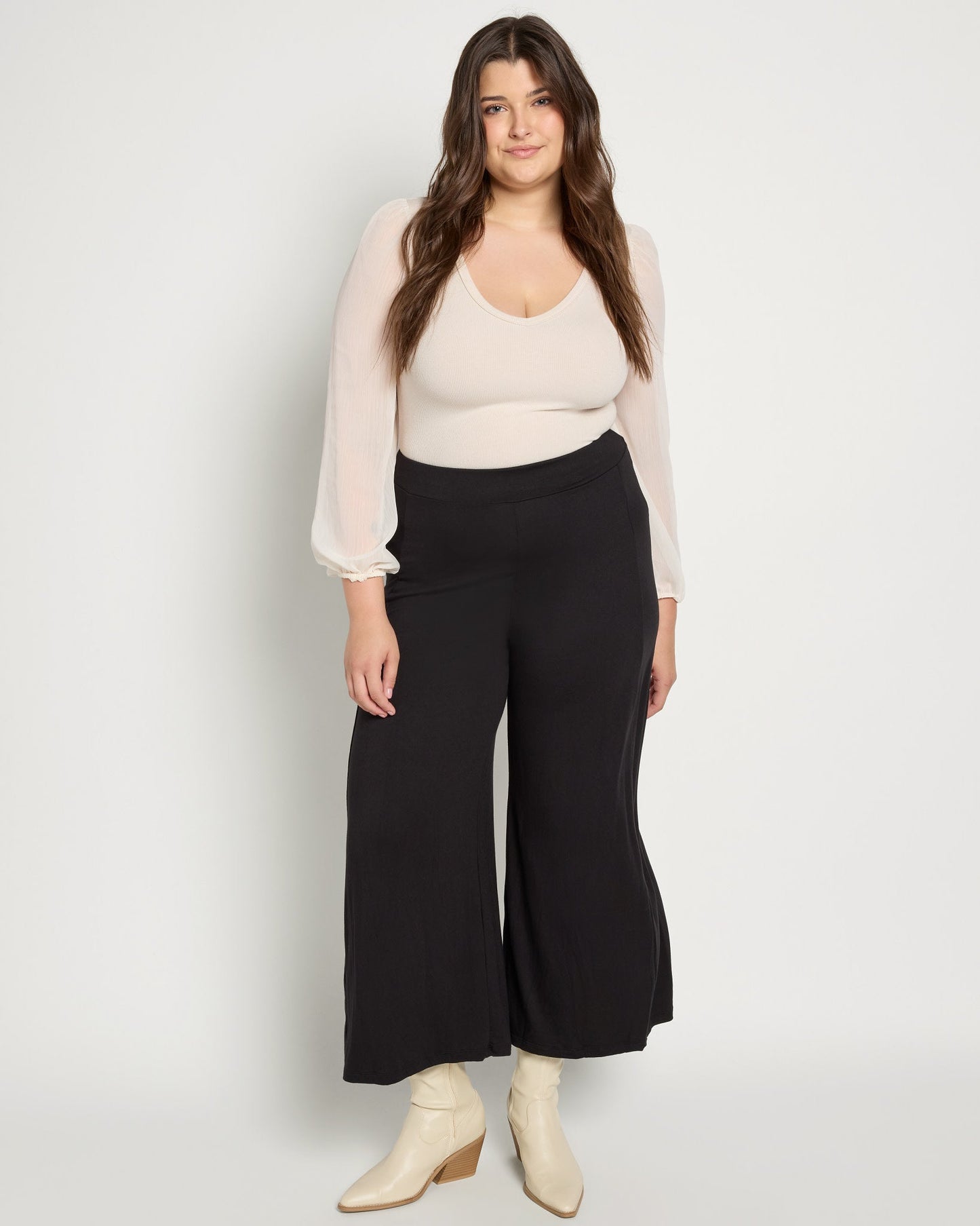 Plus Size Super Soft Wide Leg Pant