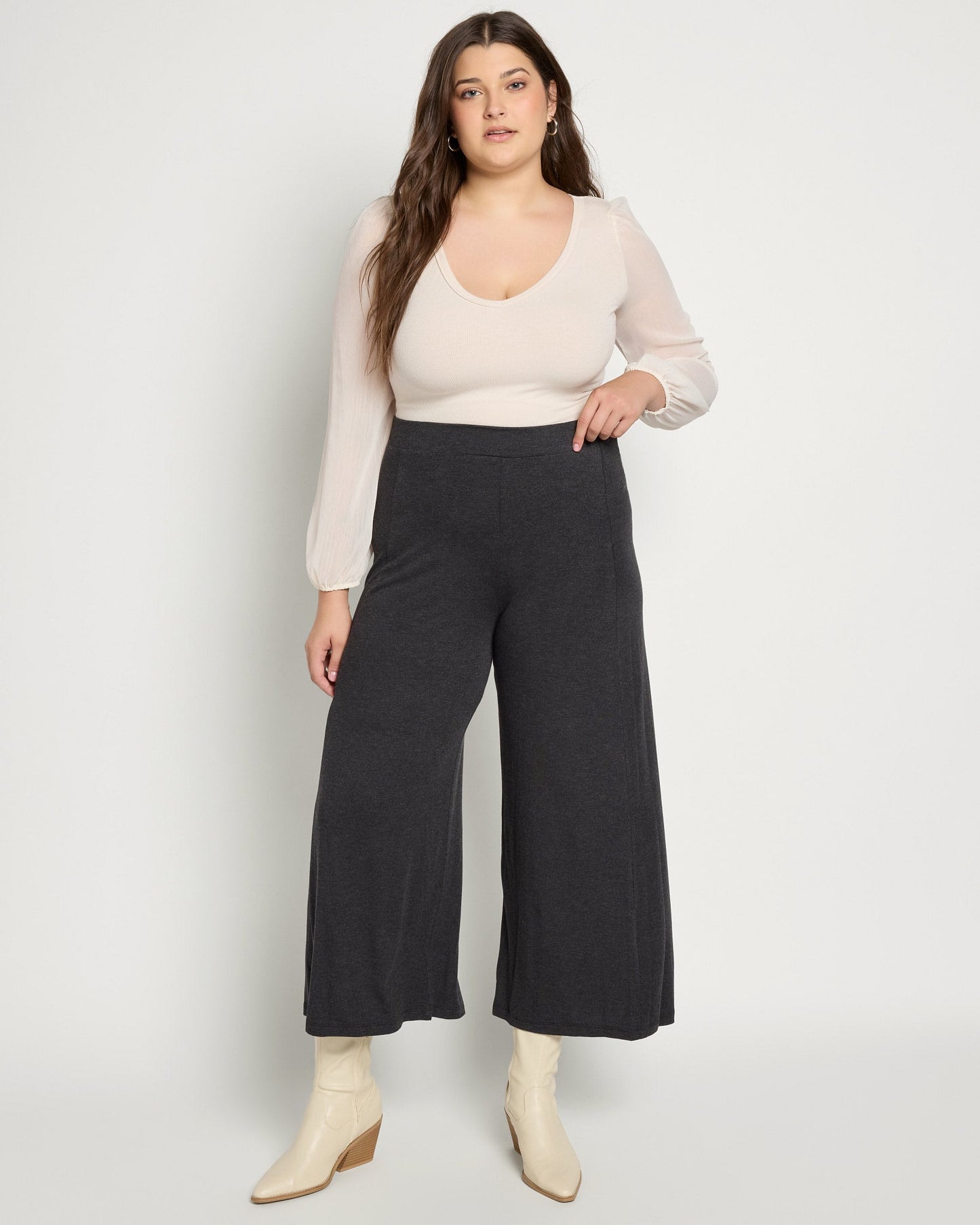Plus Size Super Soft Wide Leg Pant