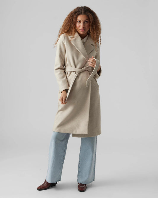 Fortuneaya Belted Long Coat