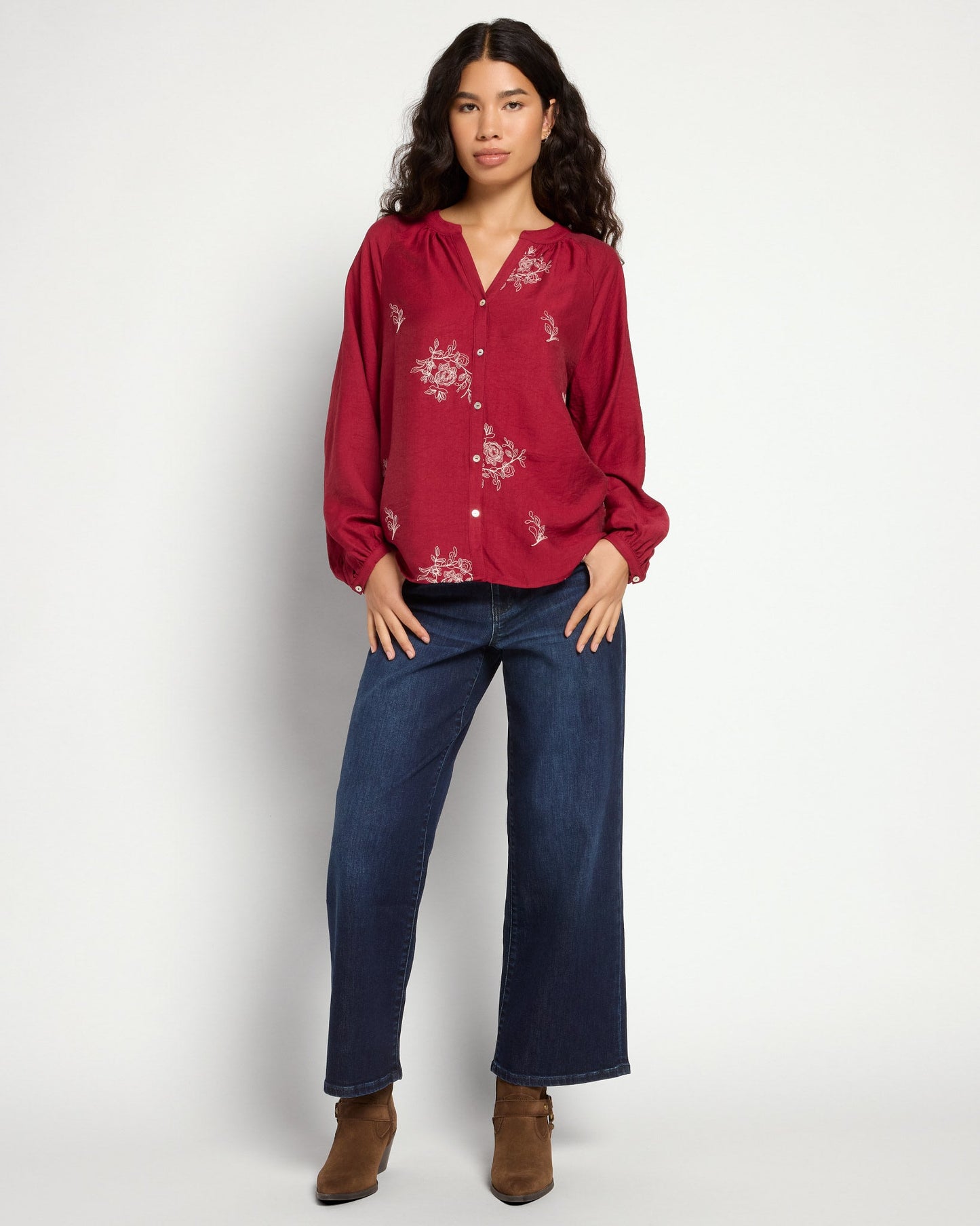 Embroidered Woven Blouse