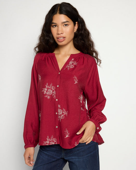 Embroidered Woven Blouse
