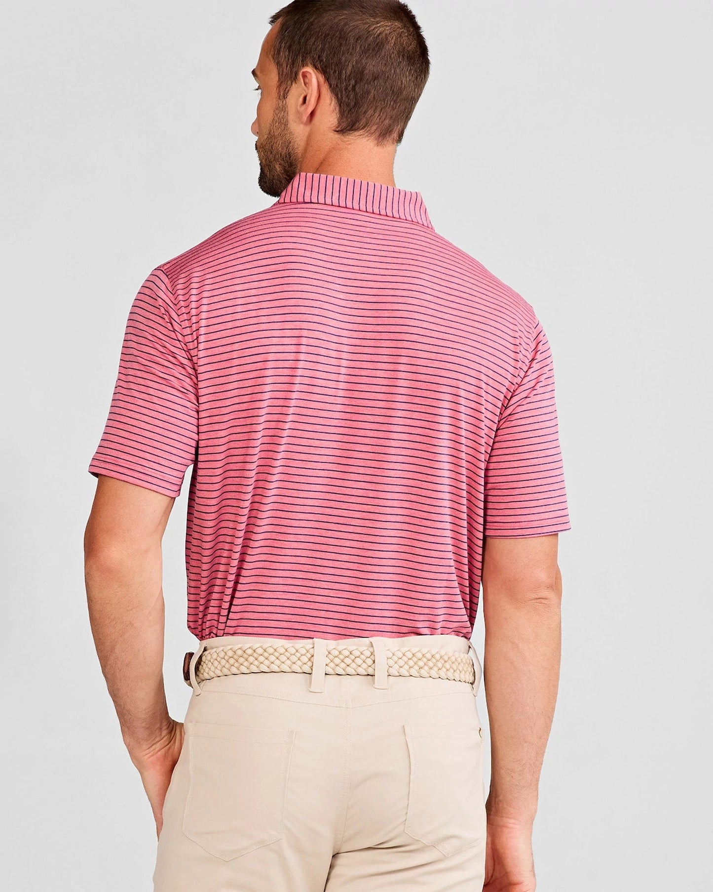 Cloud Lightweight Stripe Polo