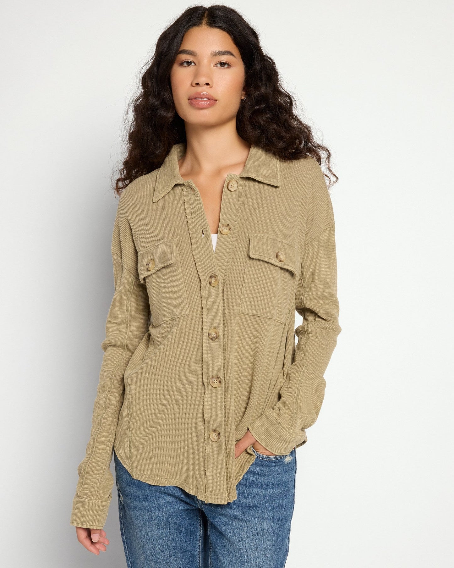 Thermal Knit Shacket
