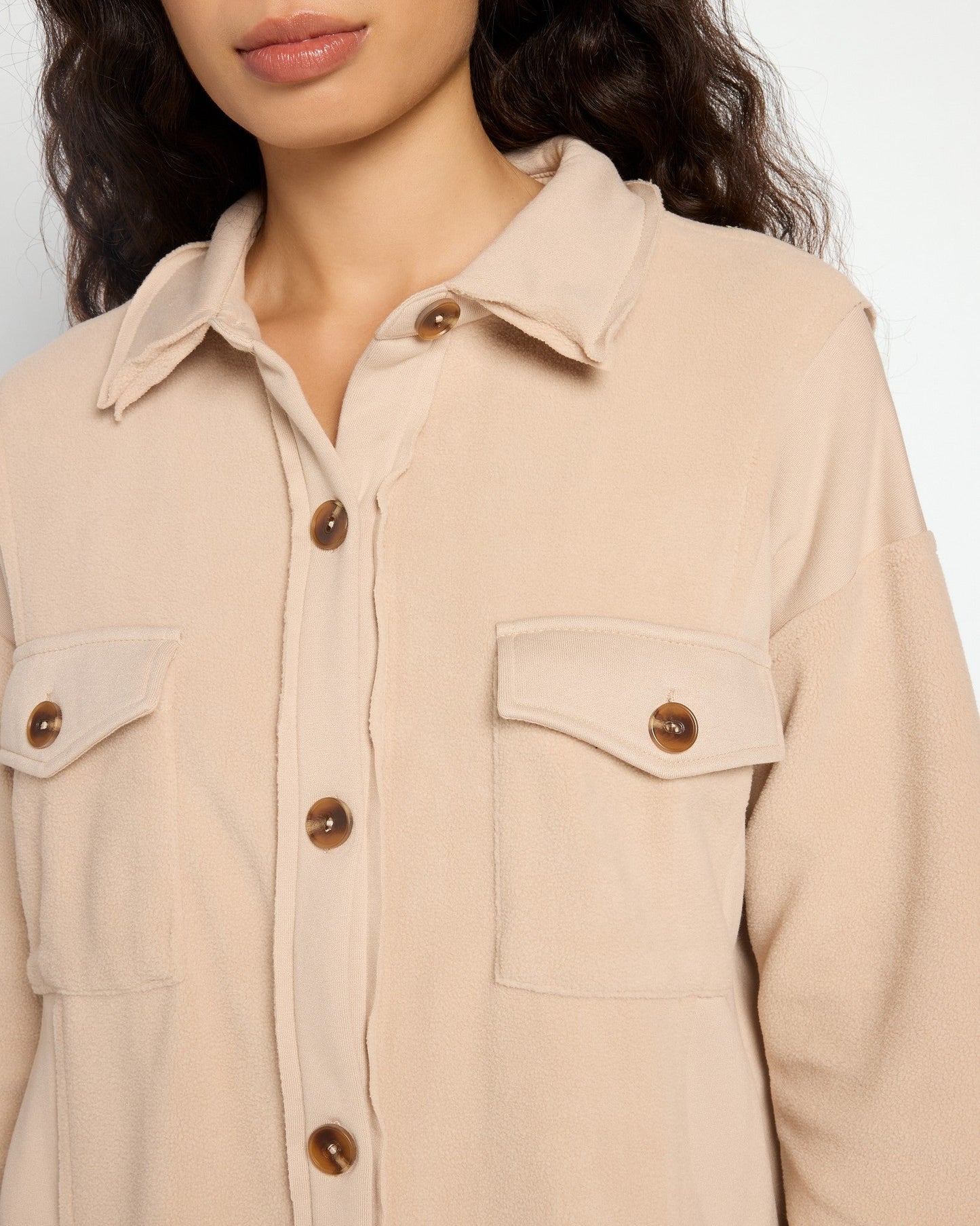 Fleece Longline Shacket