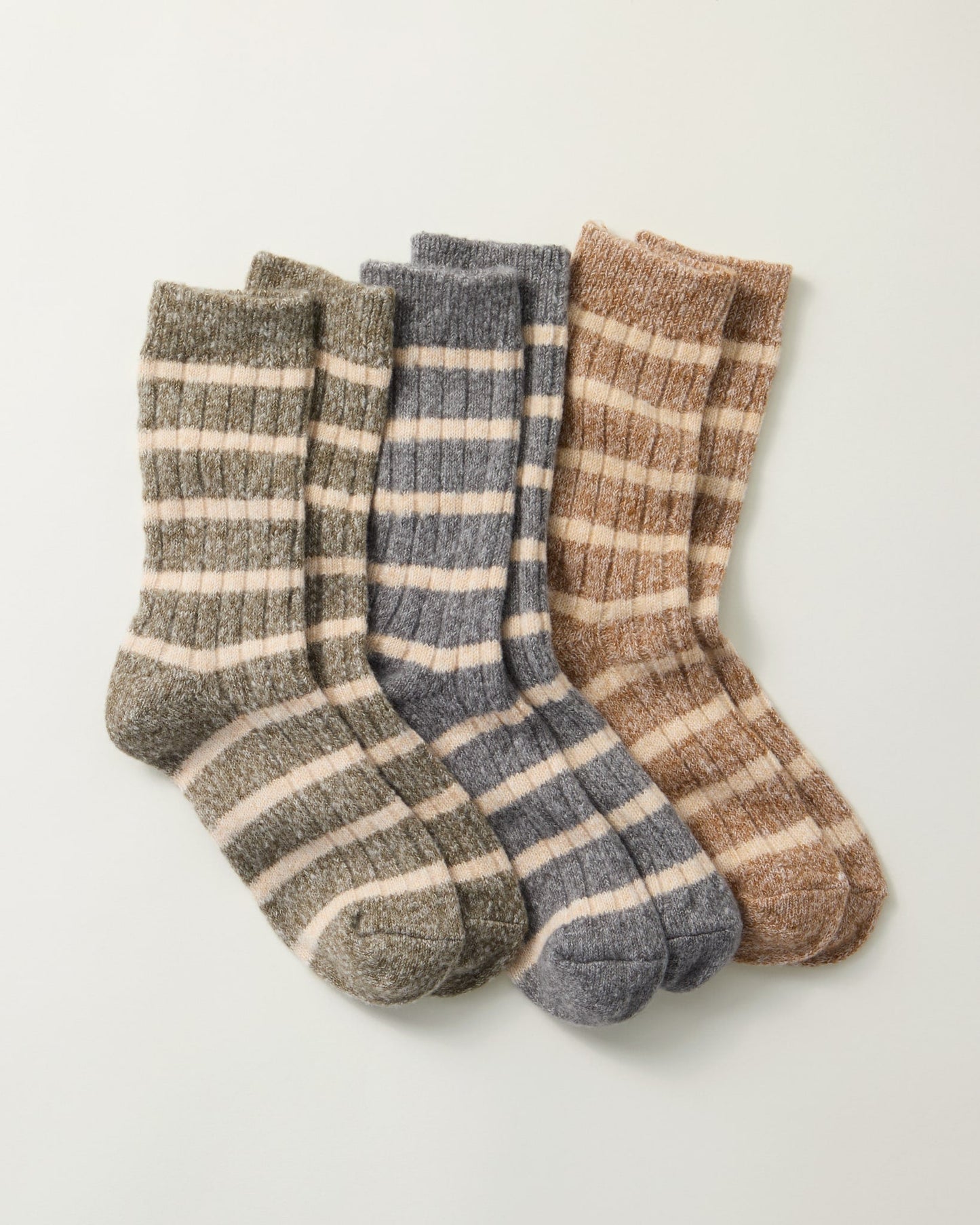 Amber Crew Socks 3 Pack