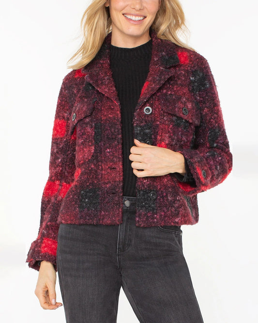 Button Front Boxy Shacket