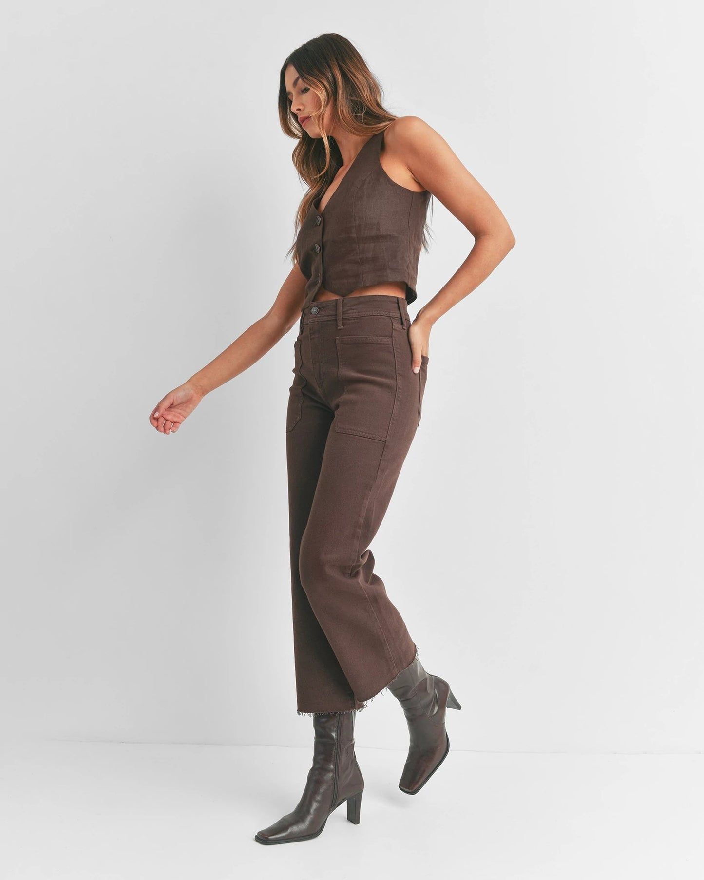 High Rise Utility Jeans