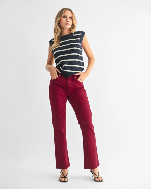 Slim Cropped Bootcut Jeans