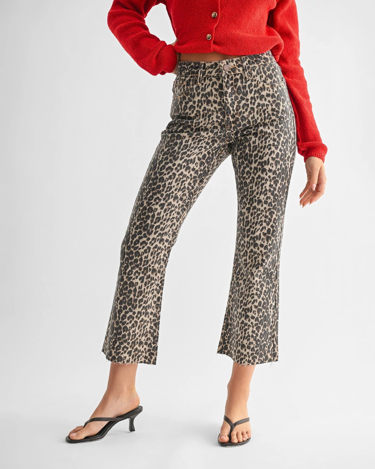 Crop Flare Leg Jeans