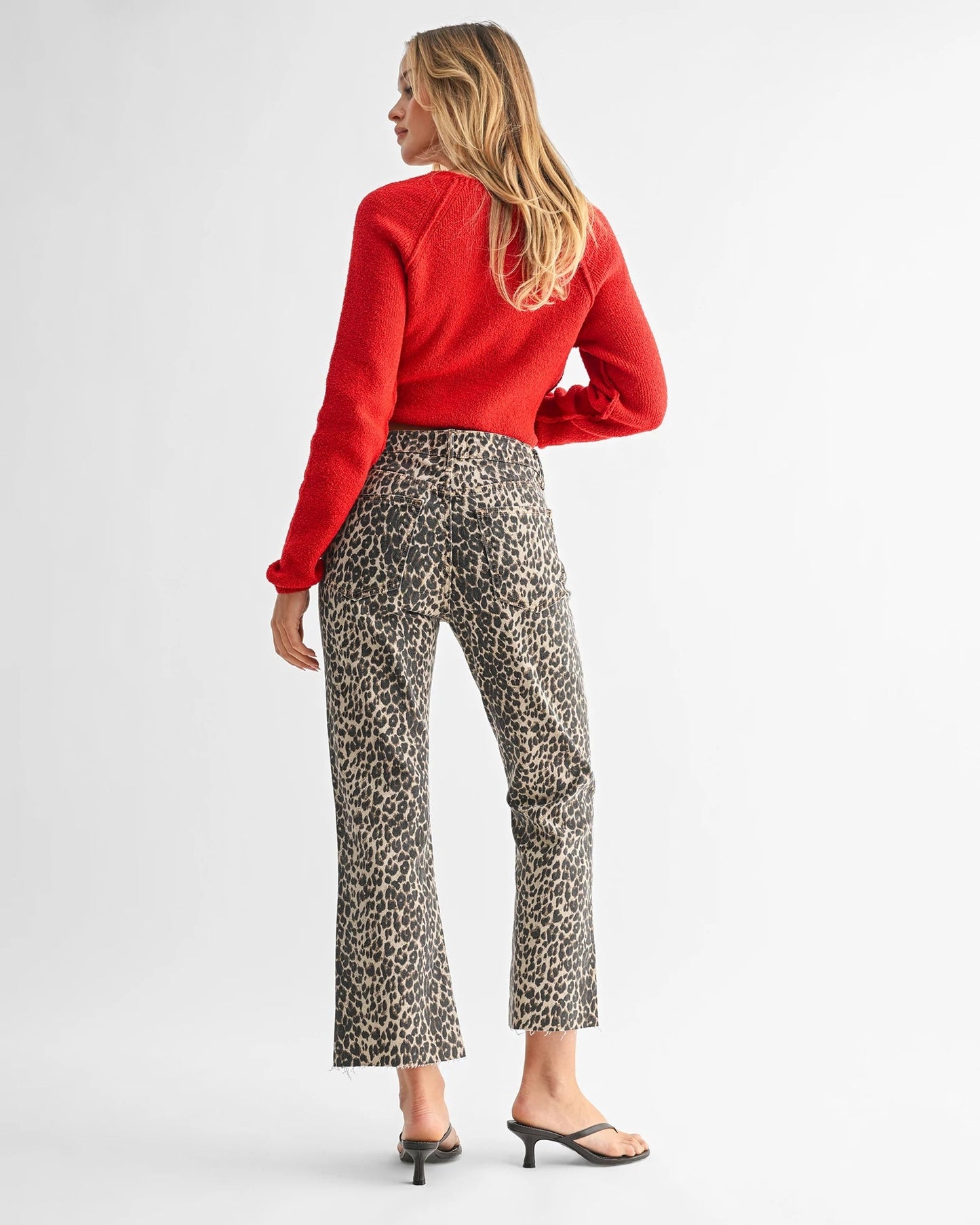 Crop Flare Leg Jeans