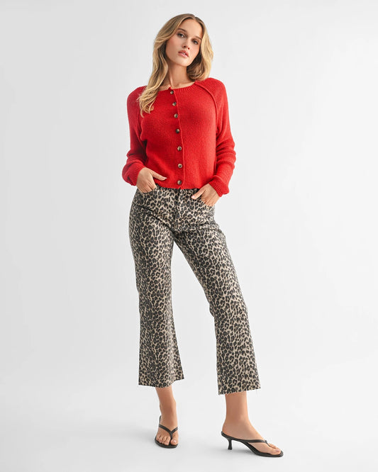 Crop Flare Leg Jeans
