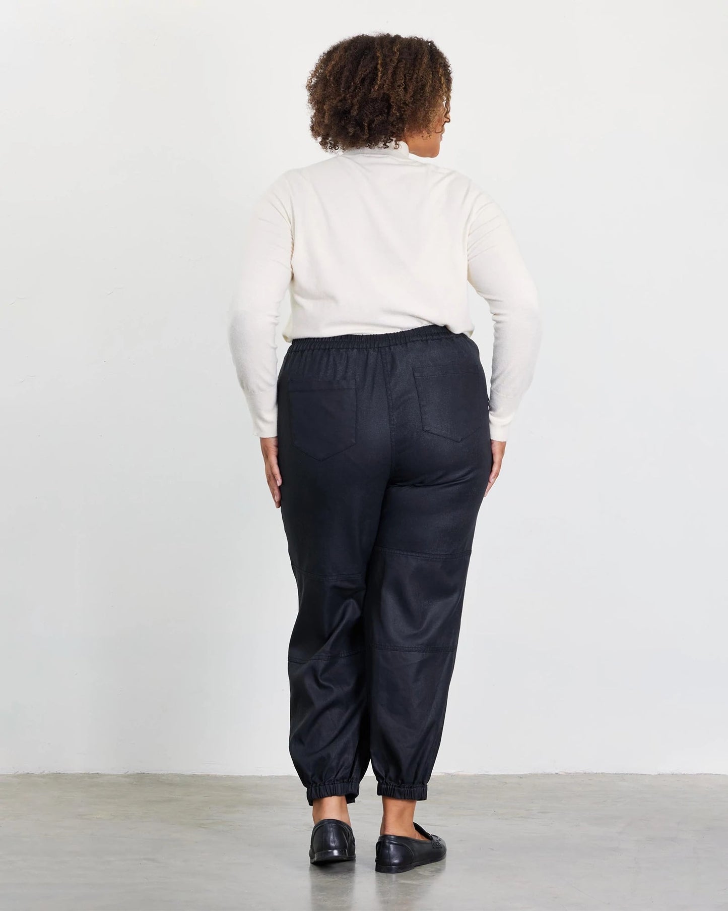 Plus Size Cargo Joggers with Button Pockets