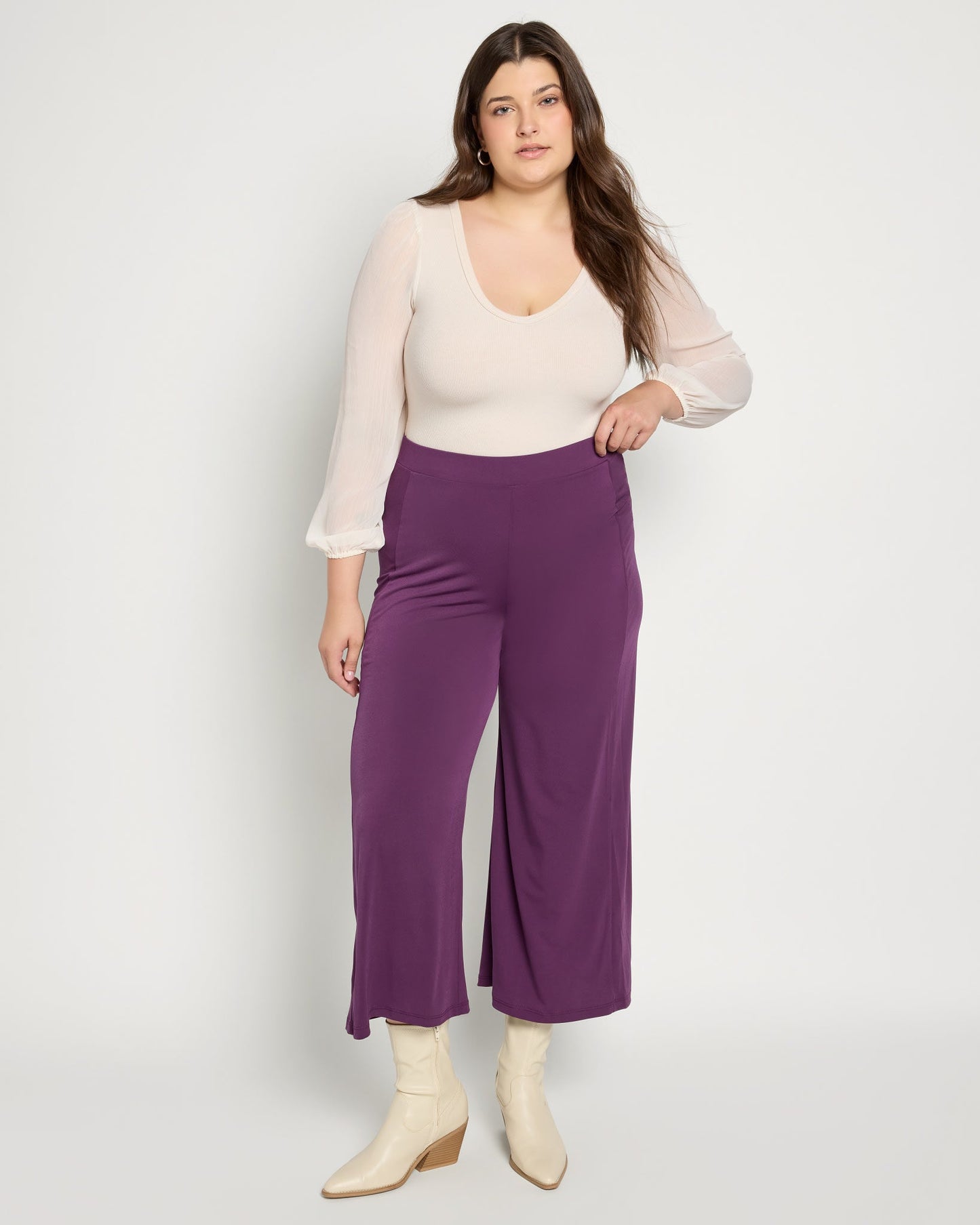 Plus Size Super Soft Wide Leg Pant