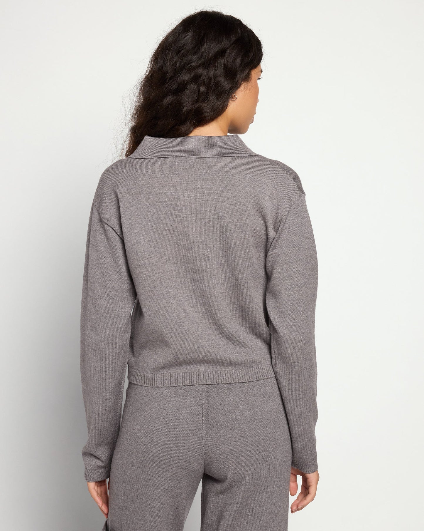 Cropped Sweater Knit Shacket