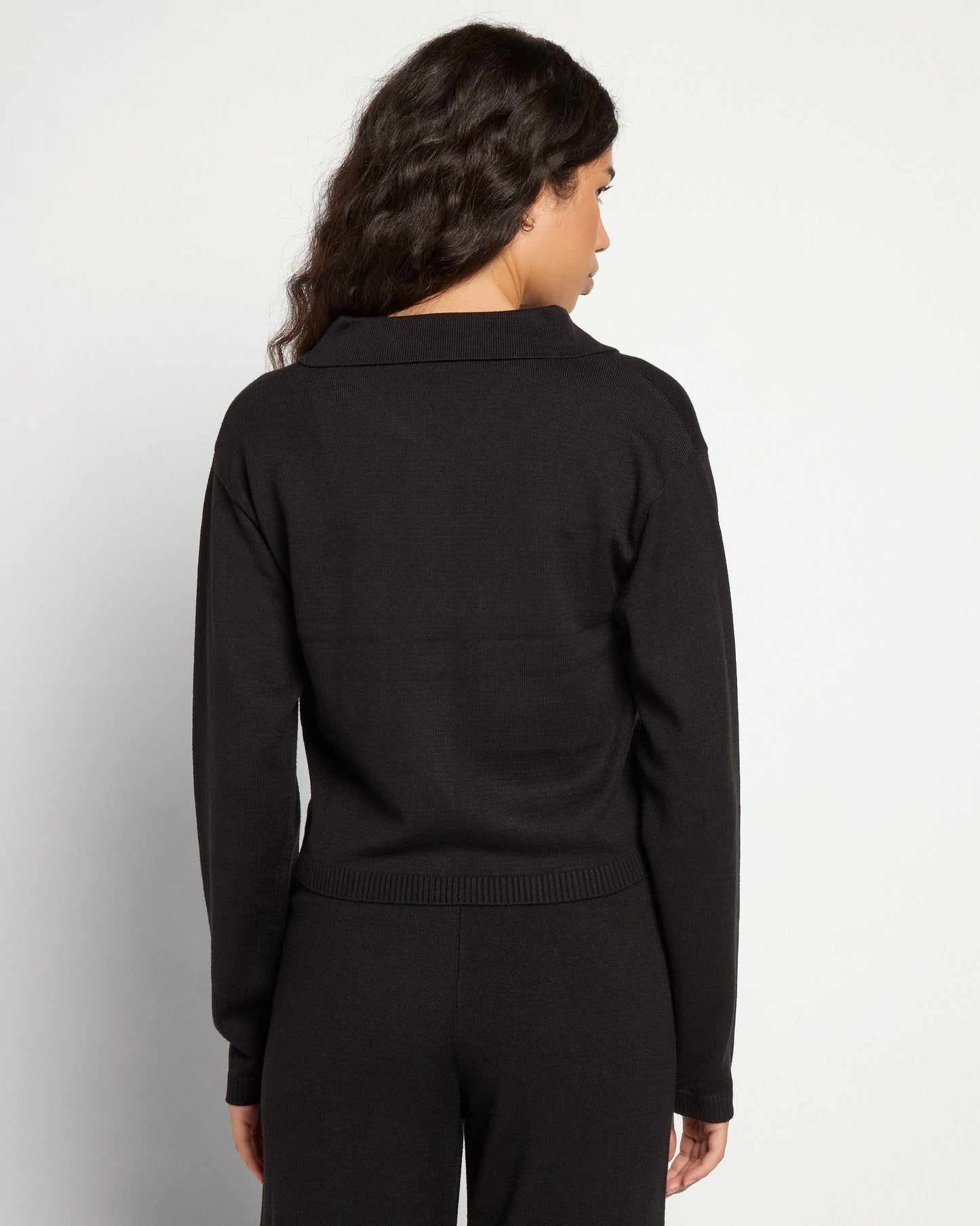 Cropped Sweater Knit Shacket