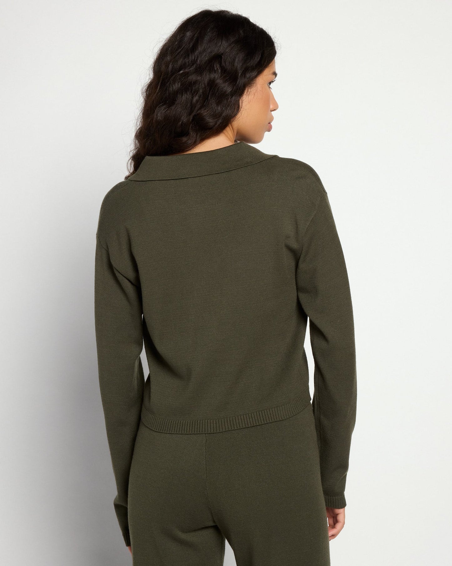 Cropped Sweater Knit Shacket