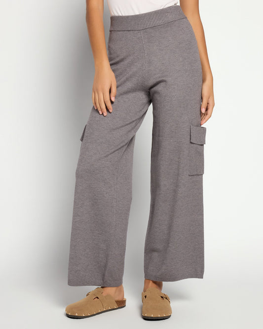 Sweater Knit Cargo Pant