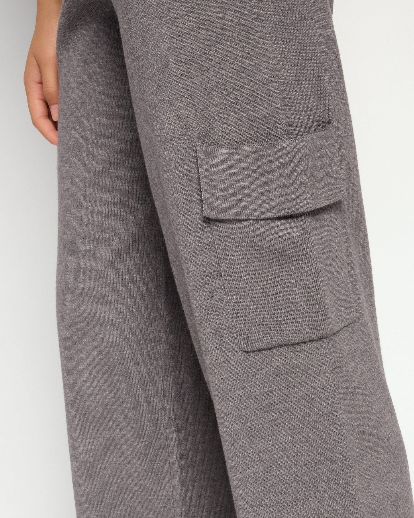 Sweater Knit Cargo Pant
