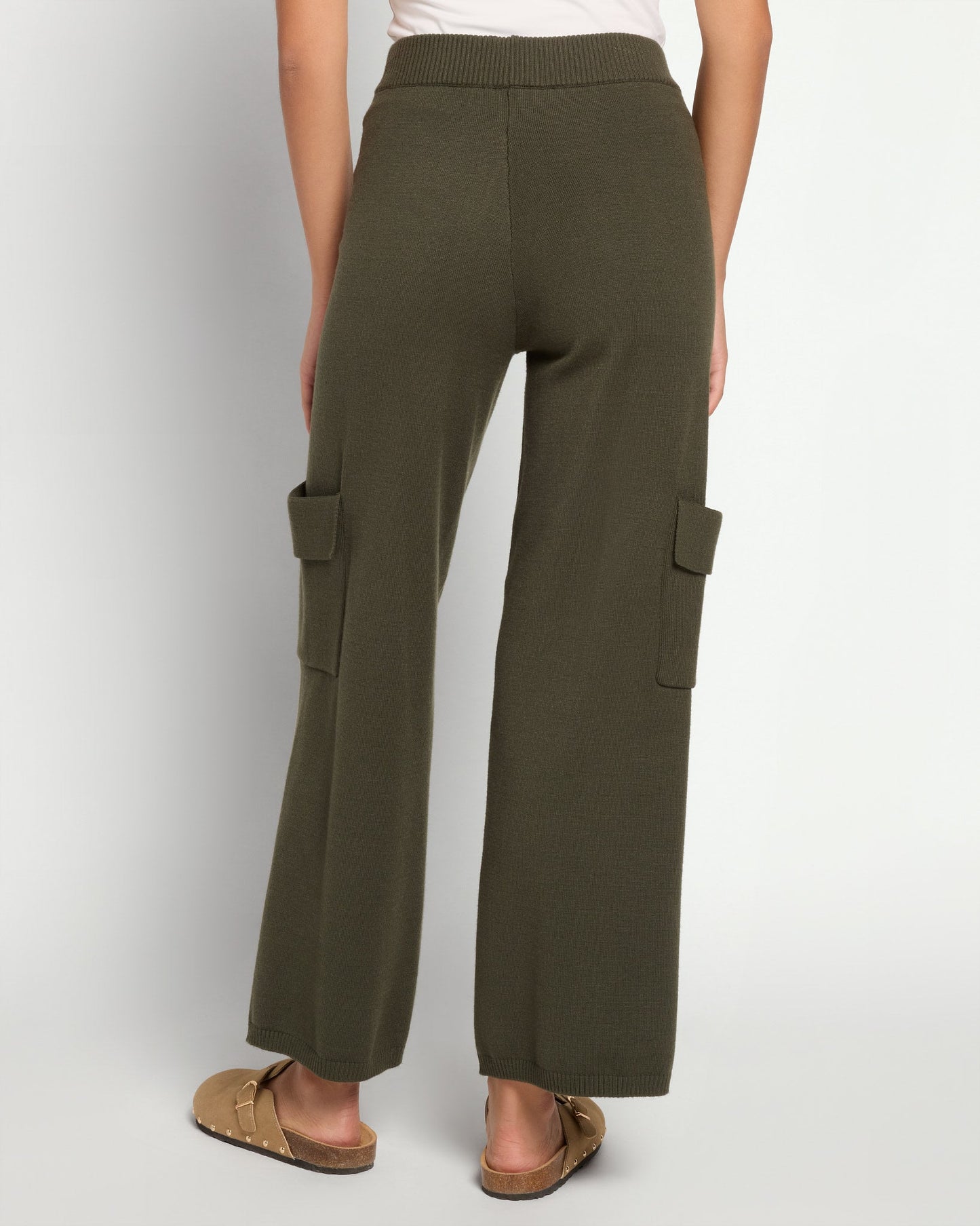 Sweater Knit Cargo Pant