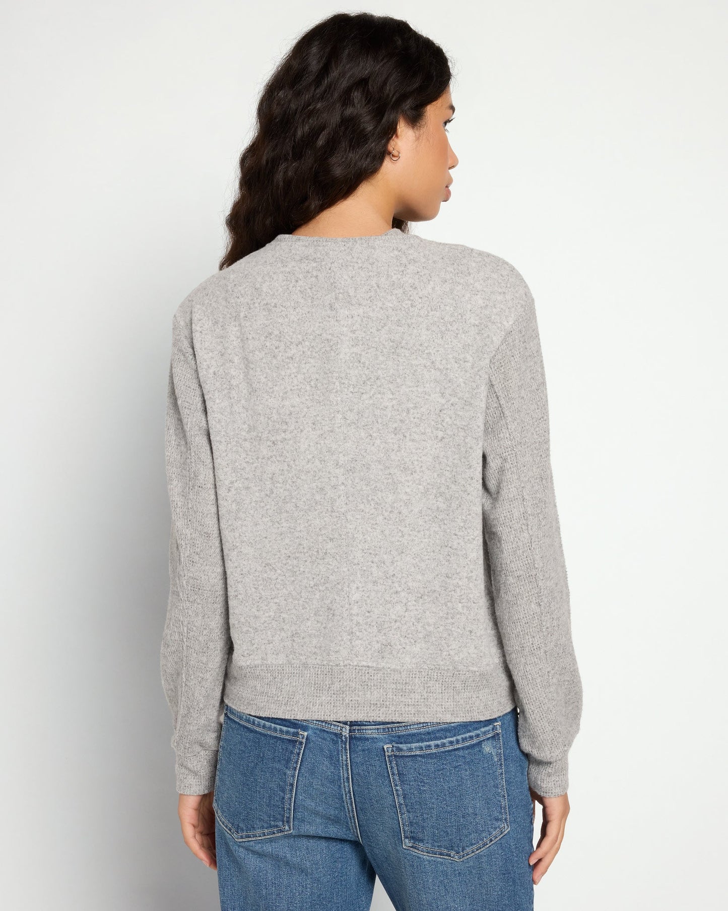 Brushed Knit Bomber Jacket