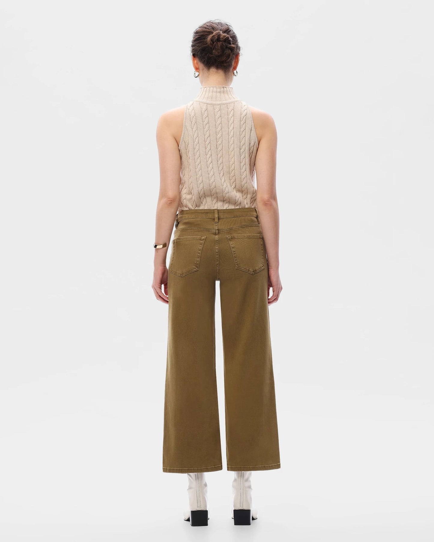 Mid Rise Straight Leg Jeans