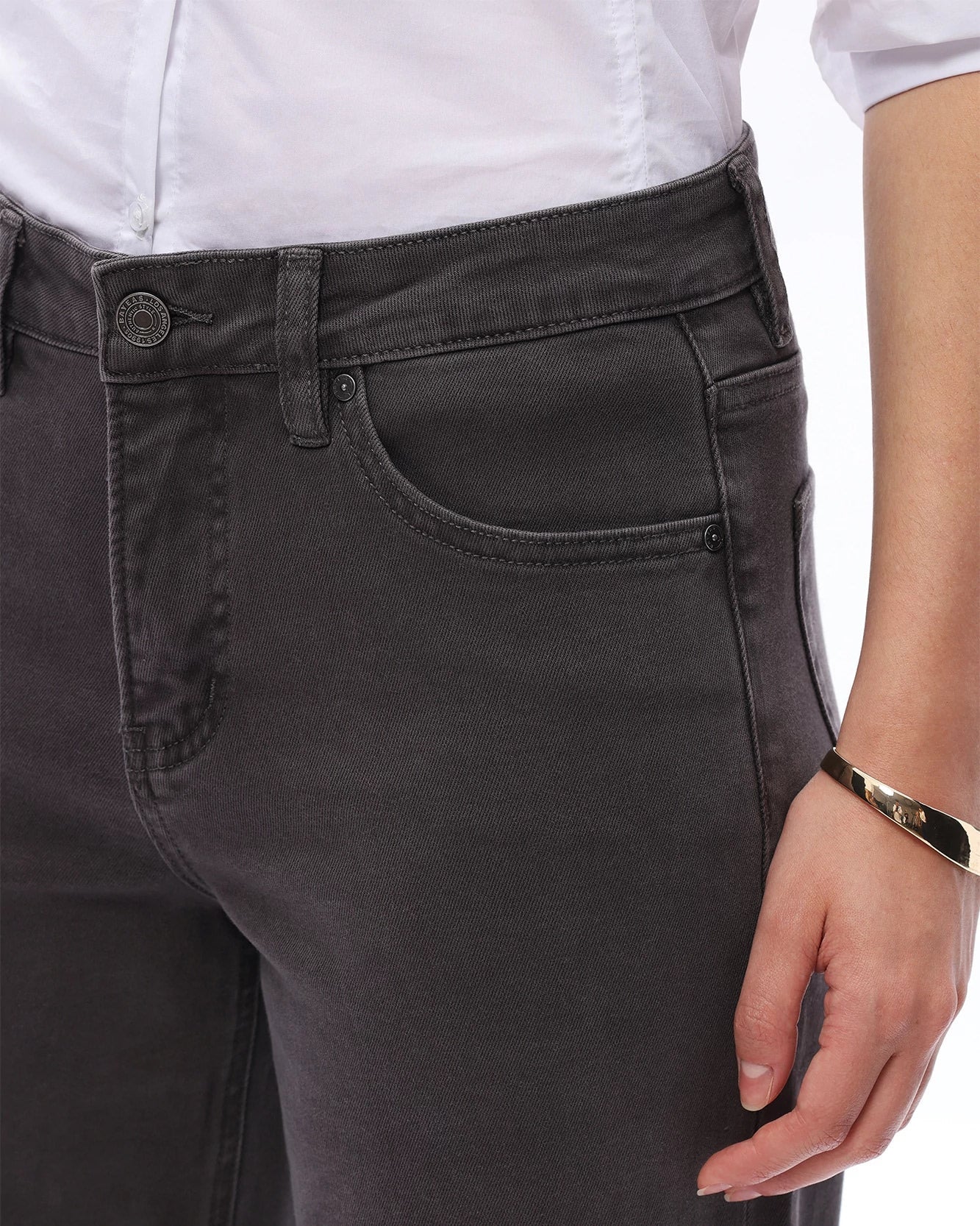 Mid Rise Straight Leg Jeans