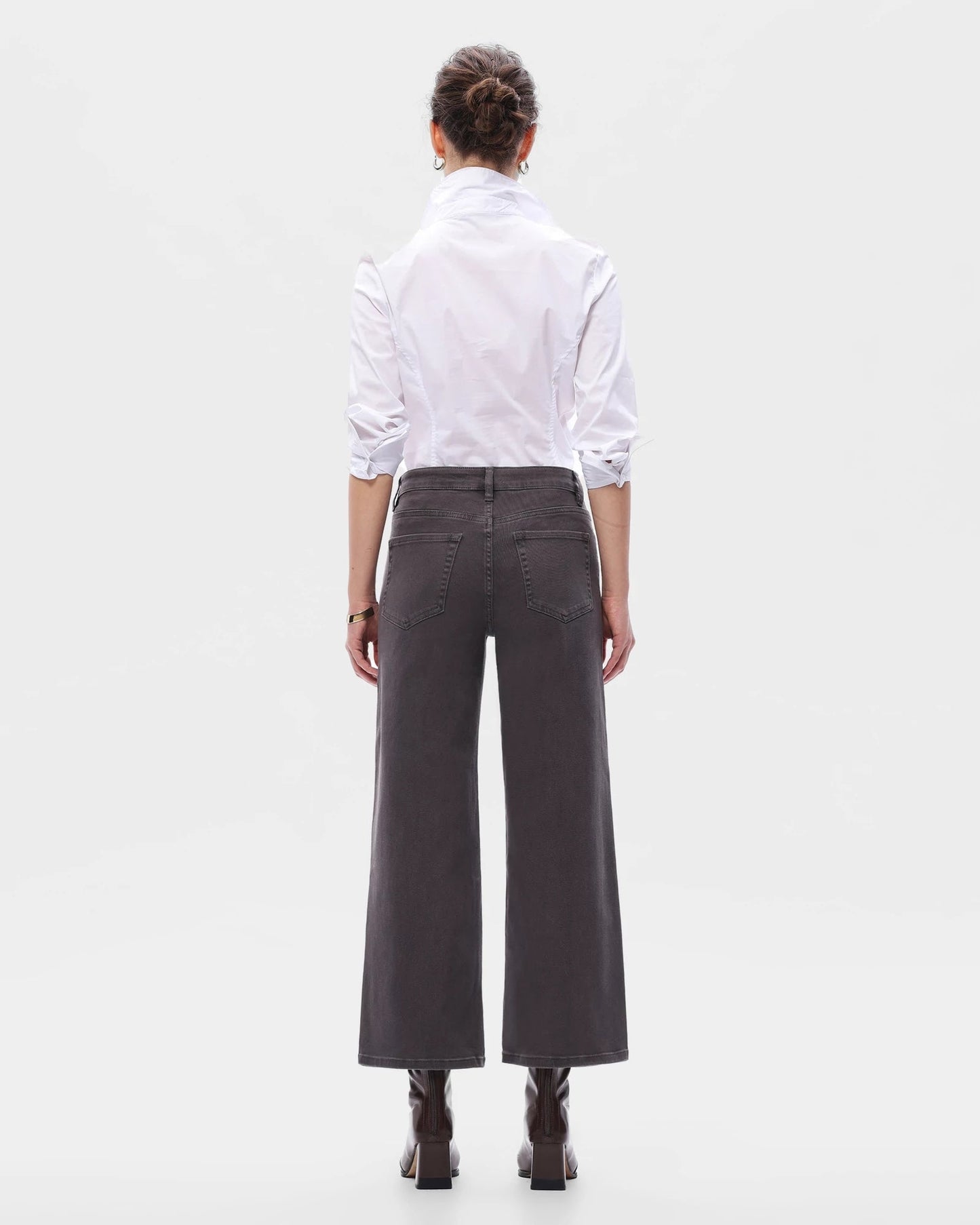 Mid Rise Straight Leg Jeans