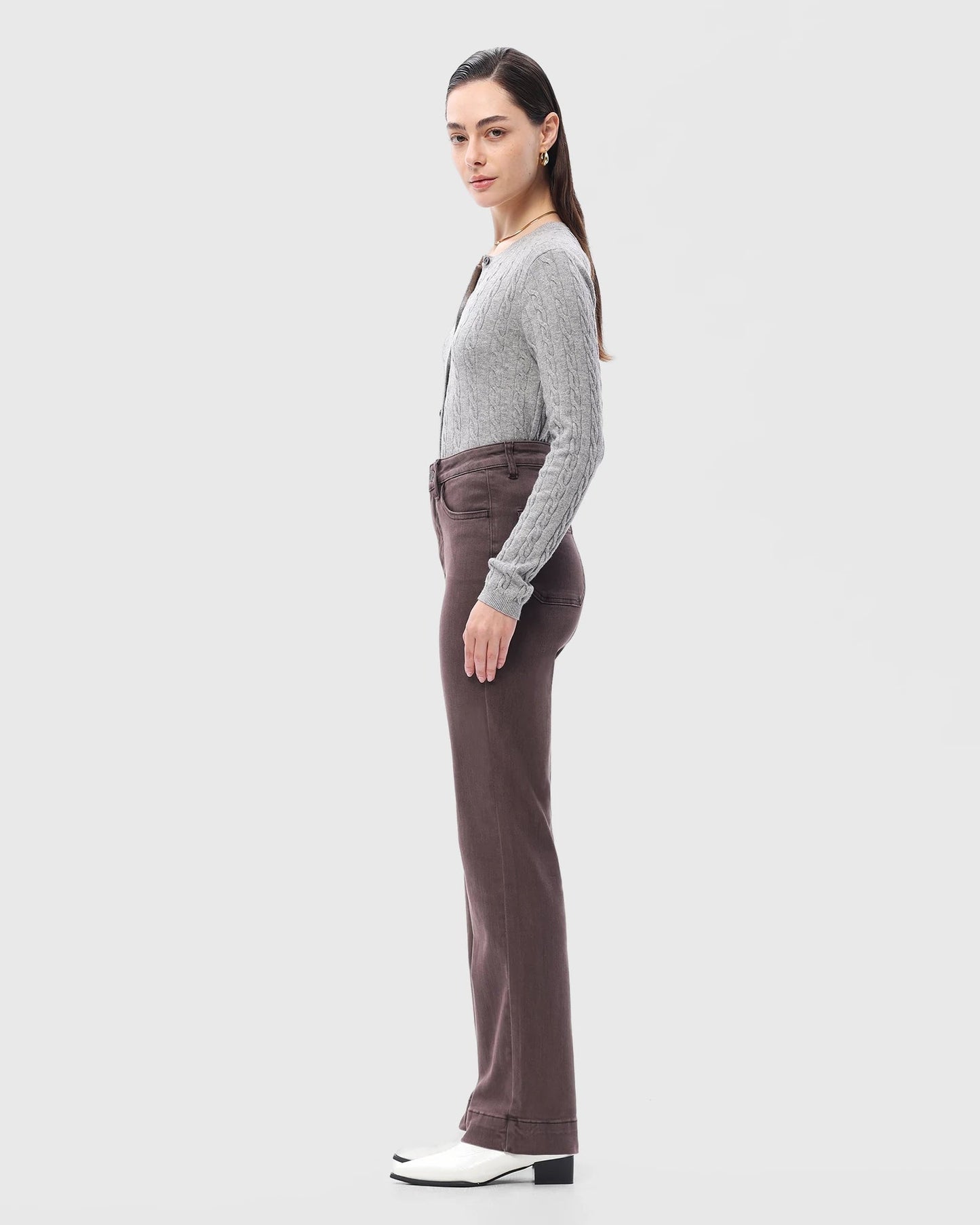 High Rise Bootcut Jeans