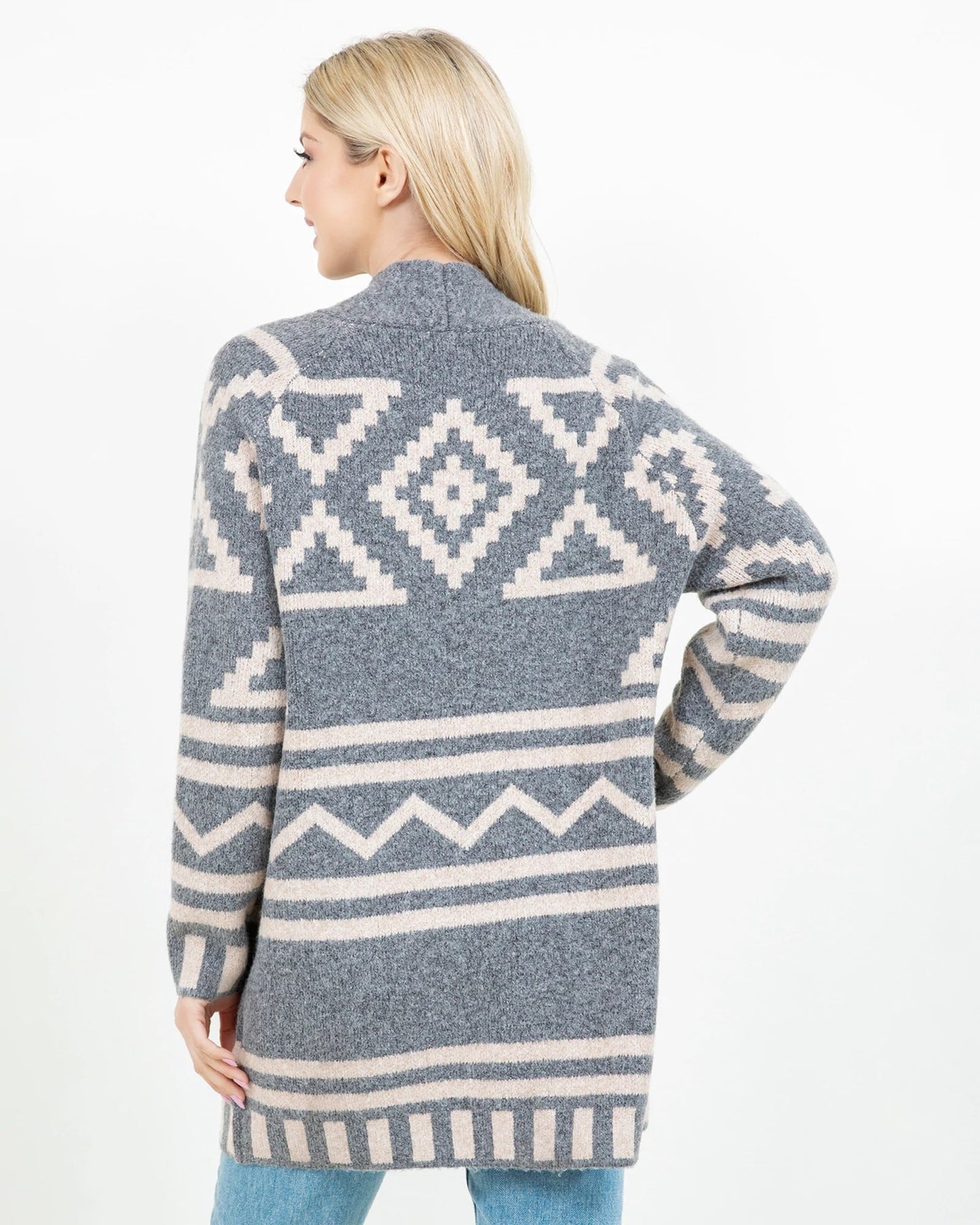 Southwest Pattern Long Cardigan