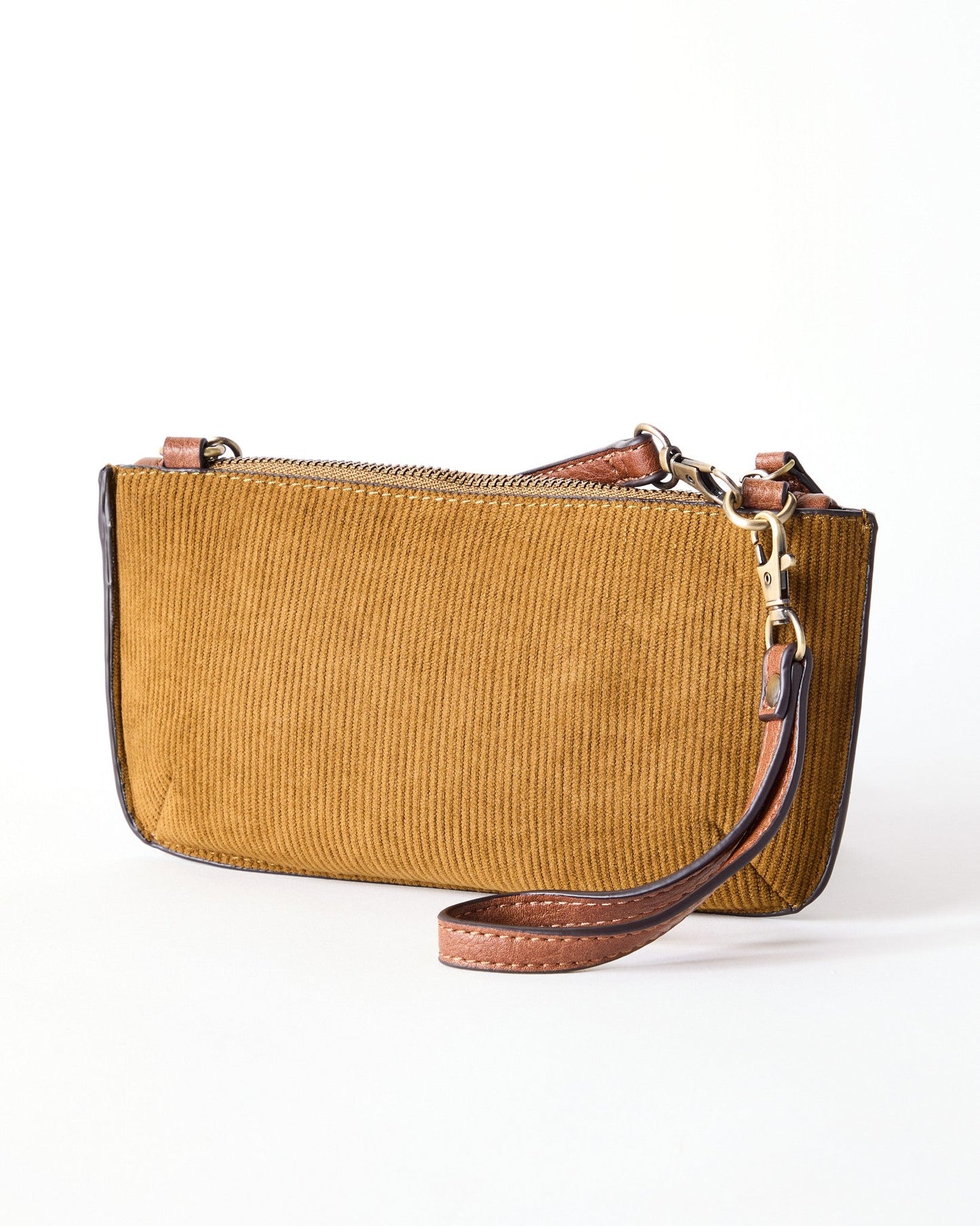 Corduroy Mini Crossbody Wristlet