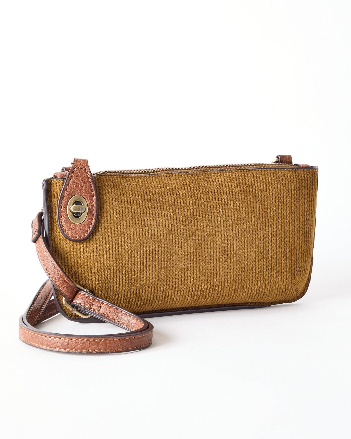 Corduroy Mini Crossbody Wristlet