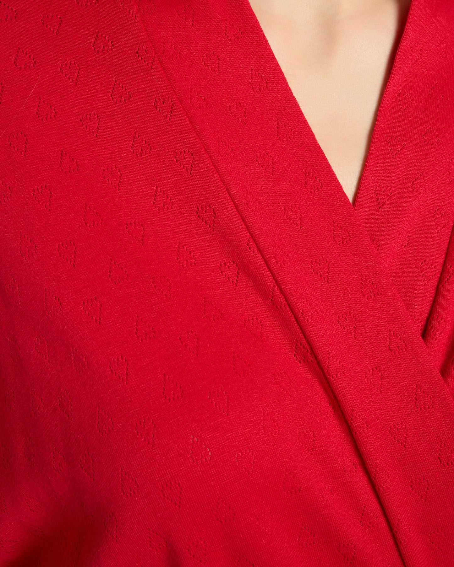 Pointelle Short Robe