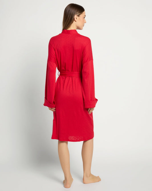 Pointelle Short Robe