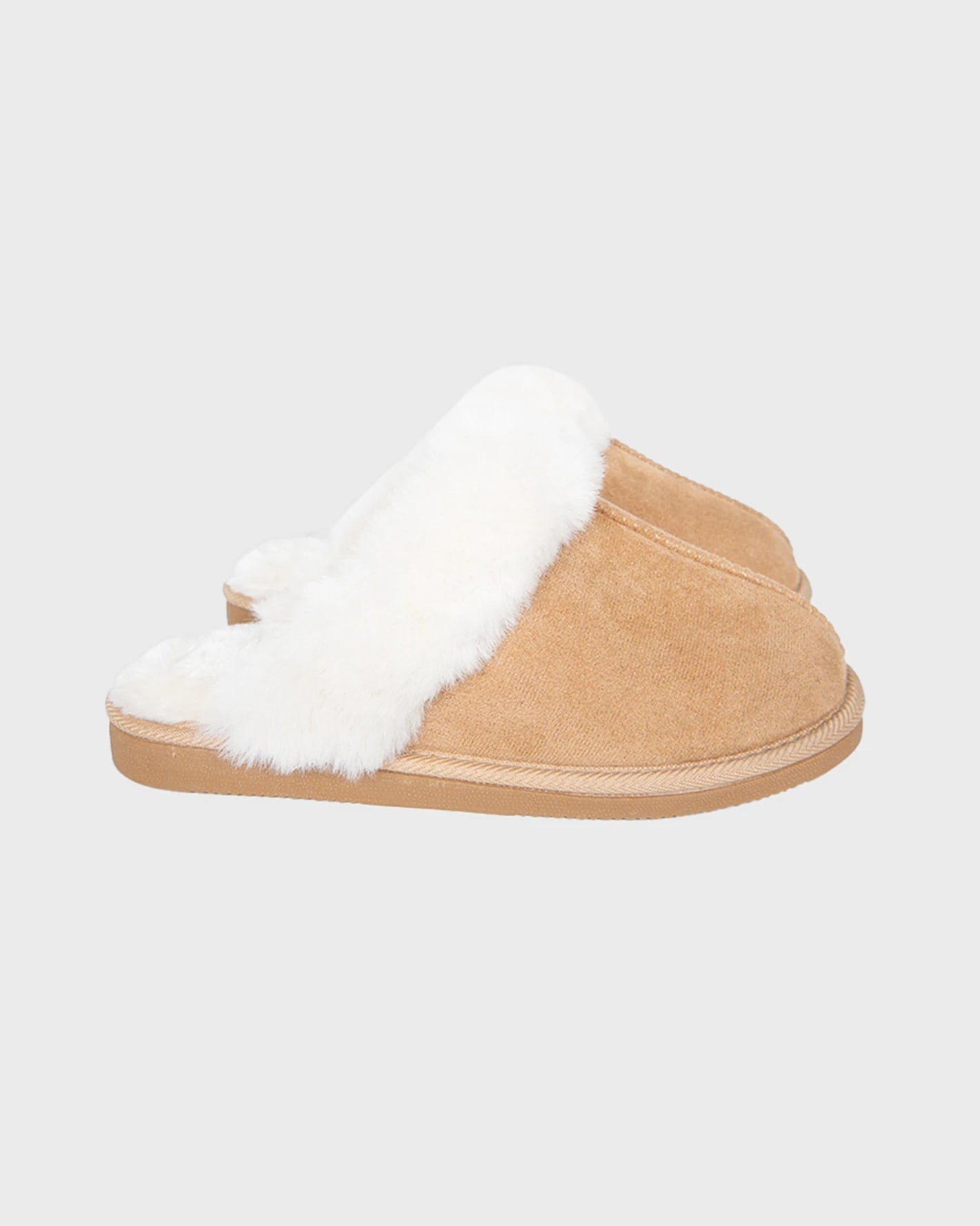Faux Fur Slip-On House Shoes