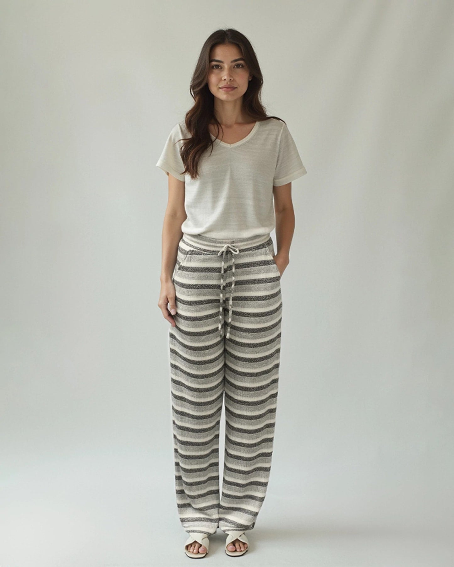 Wide Leg Draw String Pant