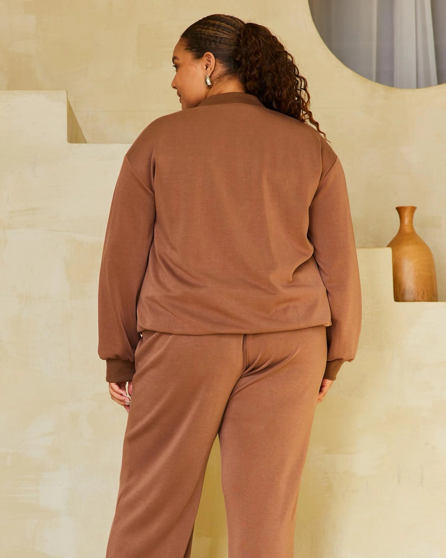 Plus Size Zip Up Jacket with Pockets