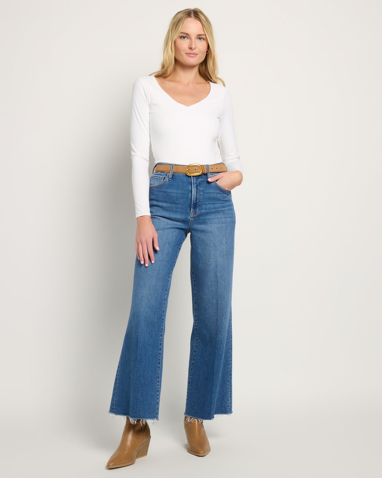 Asymmetrical Suede Leather Belt