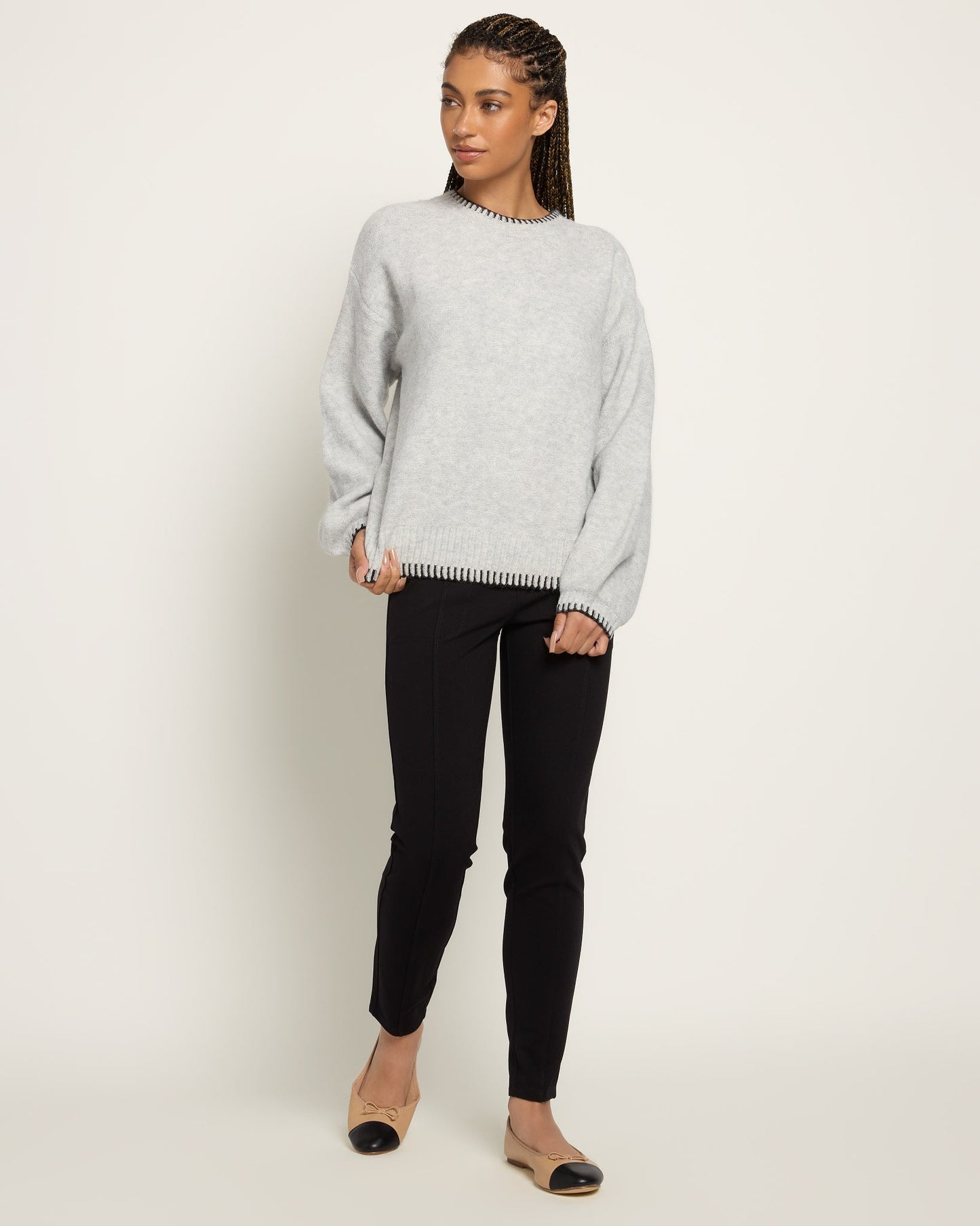 Whipstitch Crewneck Pullover