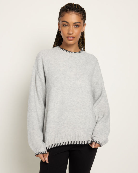 Whipstitch Crewneck Pullover